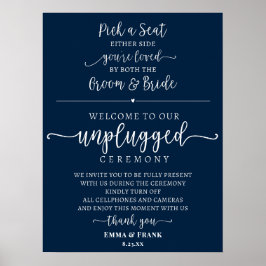 Setzen Sie sich ein unabhängiges Zeremoniezeichen. Poster