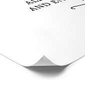 Setzen Sie sich ein unabhängiges Zeremoniezeichen. Poster (Ecke)