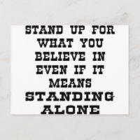 Setzen Sie sich für das ein, woran Sie glauben, se