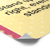 Setzen Sie sich für das richtige Poster ein (Ecke)