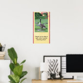 Setzen Sie sich für das richtige Poster ein (Heimbüro)