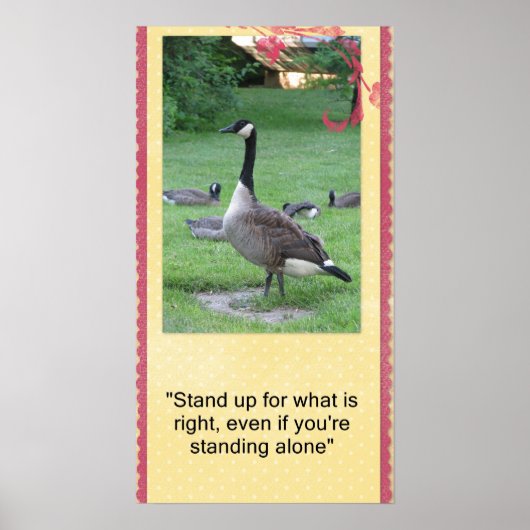 Setzen Sie sich für das richtige Poster ein (Vorne)