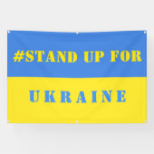 Setzen Sie sich für das ukrainische Banner zur Unt (Horizontal)