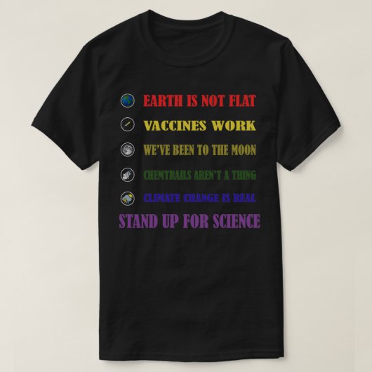 Setzen Sie sich für Wissenschaft ein T-Shirt (Design vorne)