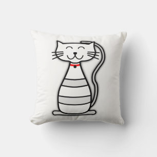 Setzen Sie sich Hübsches Kätzchen Kissen