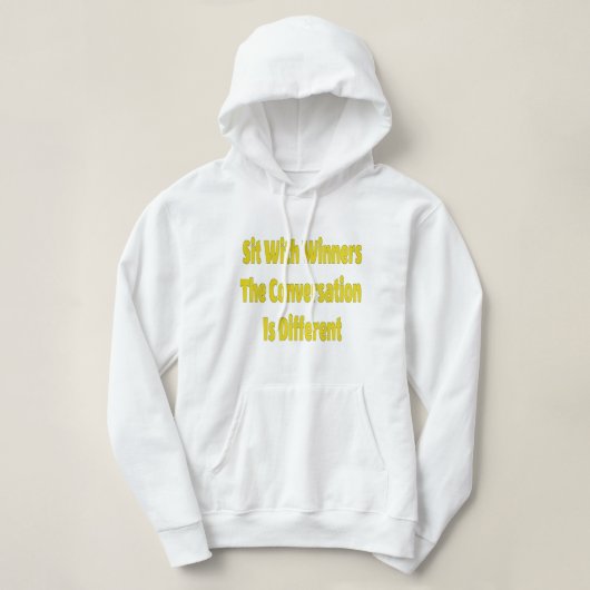 Setzen Sie sich mit den Gewinnern Hoodie (Design vorne)
