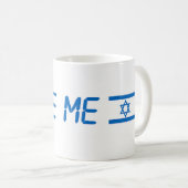 Setzen Sie sich mit der israelischen Tasse für Kaf (VorderseiteRechts)