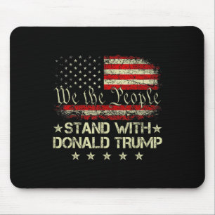 Setzen Sie sich mit Donald Trump 2024-Unterstützun Mousepad