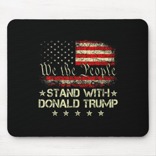 Setzen Sie sich mit Donald Trump 2024-Unterstützun Mousepad (Vorne)