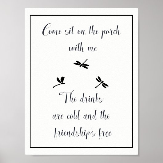 Setzen Sie sich mit mir auf das Sommer- oder Stran Poster (Vorne)