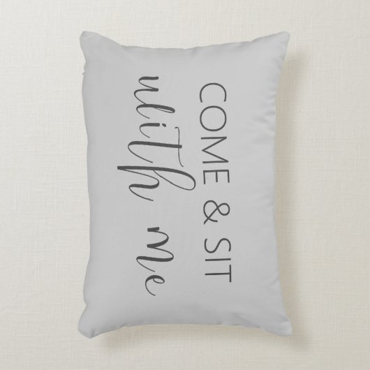 Setzen Sie sich mit mir Dekokissen (Vorderseite(Vertikal))