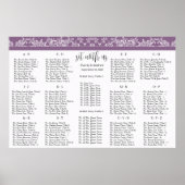 Setzen Sie sich mit unserer Plum Seating Chart Alp Poster (Vorne)