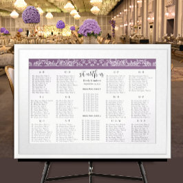 Setzen Sie sich mit unserer Plum Seating Chart Alp Poster