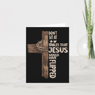 Setzen Sie sich nicht in Tische, die der Jesus Ged Karte