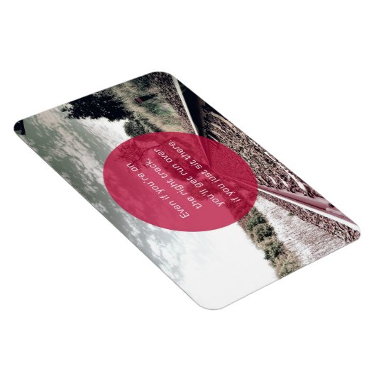 Setzen Sie sich nicht | Motivierend Angebot Magnet (Rechte Seite)