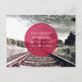 Setzen Sie sich nicht | Motivierend Angebot Postkarte (Vorderseite)