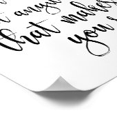 Setzen Sie sich überall, wo Sie Lächeln 8x10-Zeich Poster (Ecke)