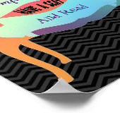 Setzen Sie sich und lesen Sie das Plakat (Ecke)