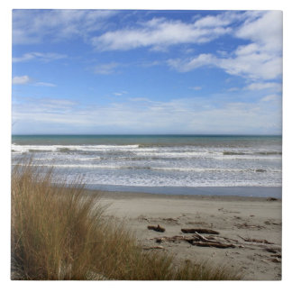 Setzen Sie Szene, Sand, Meer und blauen Himmel auf Fliese