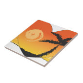 Setzen Sie tropische orange Kunst der Fliese (Seite)