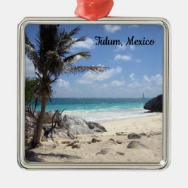 Setzen Sie Tulum, Mexiko - Sonne - Ferien - Ornament Aus Metall