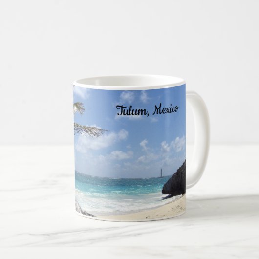 Setzen Sie Tulum, Mexiko - Sonne - Ferien - Tasse (VorderseiteRechts)