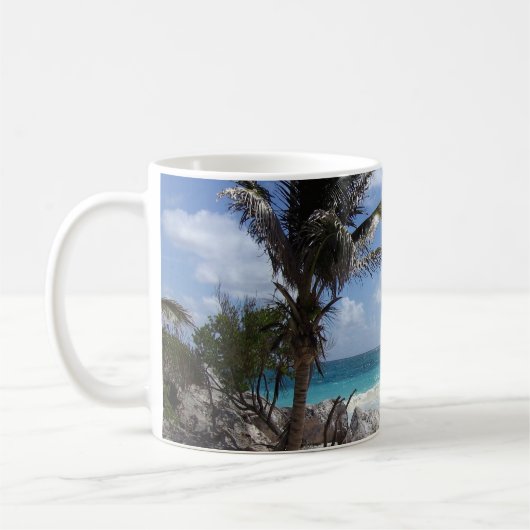 Setzen Sie Tulum, Mexiko - Sonne - Ferien - Tasse (Links)