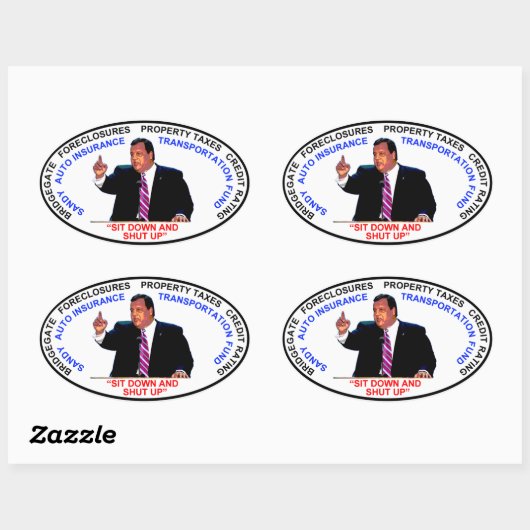 Setzen und schließen ovaler aufkleber (Blatt)