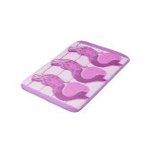 Setzende Lavendel-Meerjungfrauen Thunder_Cove Badematte (Schrägansicht)