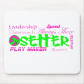 Setzer-Merkmale Mousepad (Vorne)