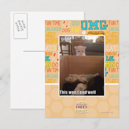 Seufzer Postkarte (Vorne/Hinten)