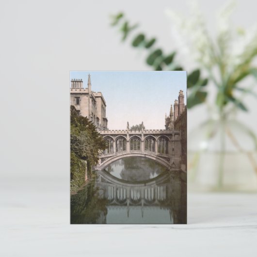 Seufzerbrücke in Cambridge, England (c. 1900) Postkarte (Stehend Vorderseite)