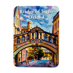 Seufzerbrücke in Oxford Gouache Malerei Magnet