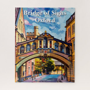 Seufzerbrücke in Oxford Gouache Malerei Puzzle