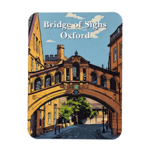 Seufzerbrücke in Oxford Poster Paint Magnet