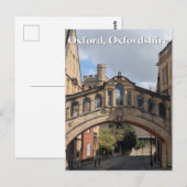 Seufzerbrücke in Oxford Postkarte (Vorne/Hinten)