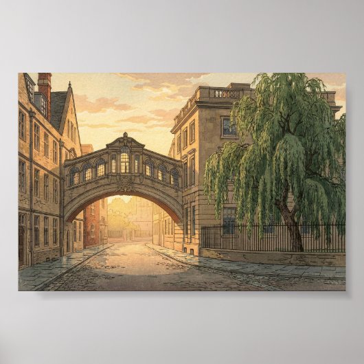 Seufzerbrücke in Oxford University Poster (Vorne)