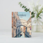 Seufzerbrücke Italien Postkarte (Stehend Vorderseite)