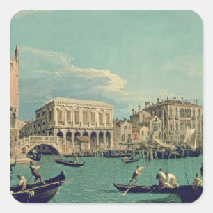 Seufzerbrücke, Venedig c.1740 Quadratischer Aufkleber