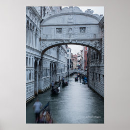 Seufzerbrücke Venedig Foto Print Poster