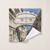 Seufzerbrücke, Venezia, Italien Badhandtuch Set (Waschlappen)