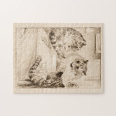 Seufzerbrücke von Louis Wain Puzzle (Horizontal)