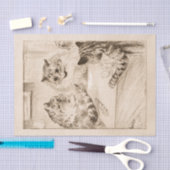 Seufzerbrücke von Louis Wain Seidenpapier (Handwerk)