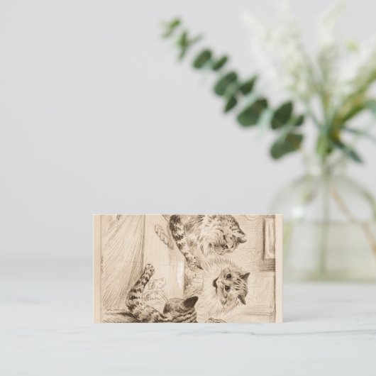 Seufzerbrücke von Louis Wain Visitenkarte (Stehend Vorderseite)