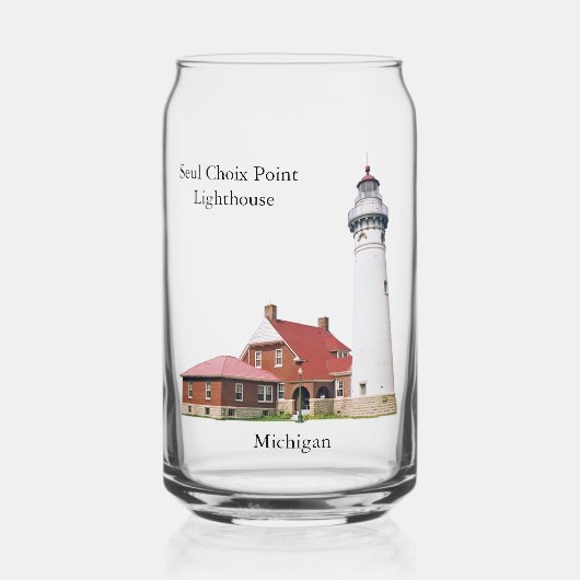Seul Choix Point Lighthouse Glasfenster Dosenglas (Vorderseite)