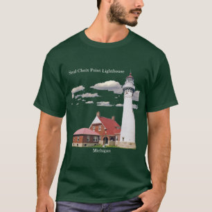 Seul Choix Punkt-Leuchtturm-Shirtdunkelheit T-Shirt