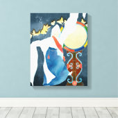 Seung Mu, koreanischer Mönchtanz Leinwanddruck (Insitu (Holzboden))