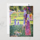 Seurat: Das Paar Postkarte (Vorne/Hinten)