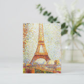 Seurat: Der Eiffelturm Postkarte (Stehend Vorderseite)