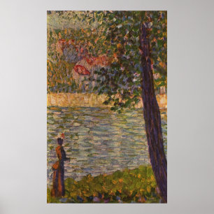 Seurat: Der Morgenspaziergang (Seine in Courbevoie Poster